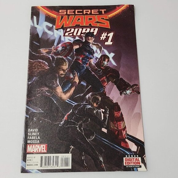Secret Wars 2099 1 Marvel Comics 2015 VG Dave Rapoza Cover A 1st Avengers Key - Picture 11 of 16